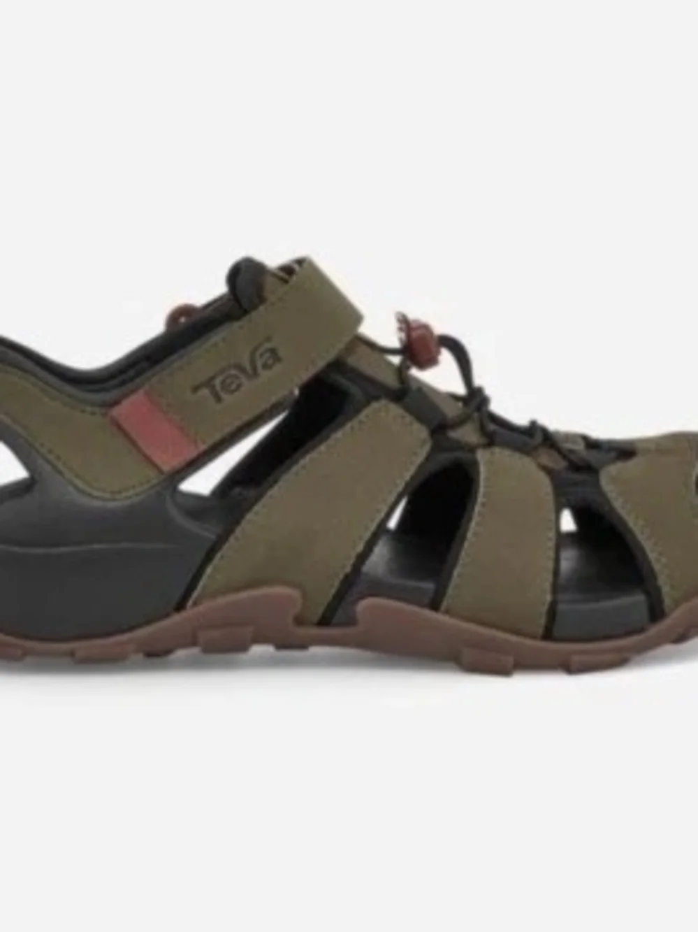 TEVA FLINTWOOD US MEN 8 - WOMEN 10 Closed-Toe Sandals in Olive Green and Black